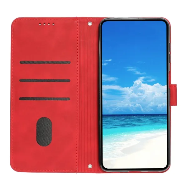 ART SMILE Peňaženkový obal s remienkom pre Xiaomi Redmi Note 13 červený