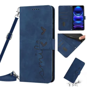 ART SMILE Peňaženkový kryt so šnúrkou Xiaomi Redmi Note 12 5G modrý