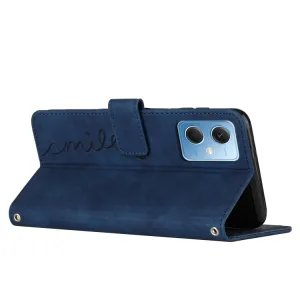 ART SMILE Peňaženkový kryt so šnúrkou Xiaomi Redmi Note 12 5G modrý