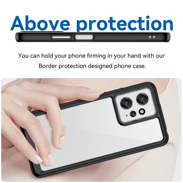 CRYSTAL Ochranný kryt pre Xiaomi Redmi Note 12 čierny