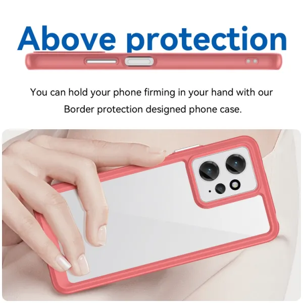 CRYSTAL Ochranný kryt pre Xiaomi Redmi Note 12 červený