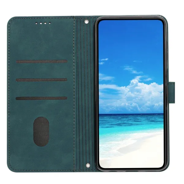 ART SMILE Peňaženkový obal s remienkom pre Xiaomi Redmi Note 13 Pro zelený