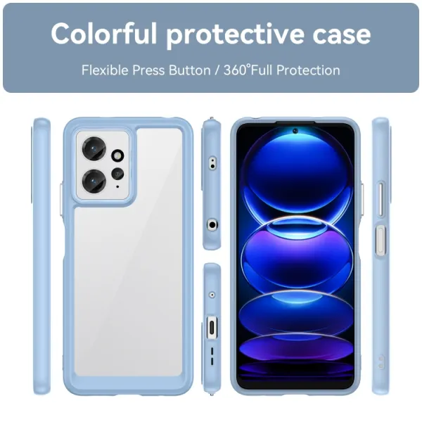 CRYSTAL Ochranný kryt pre Xiaomi Redmi Note 12 modrý