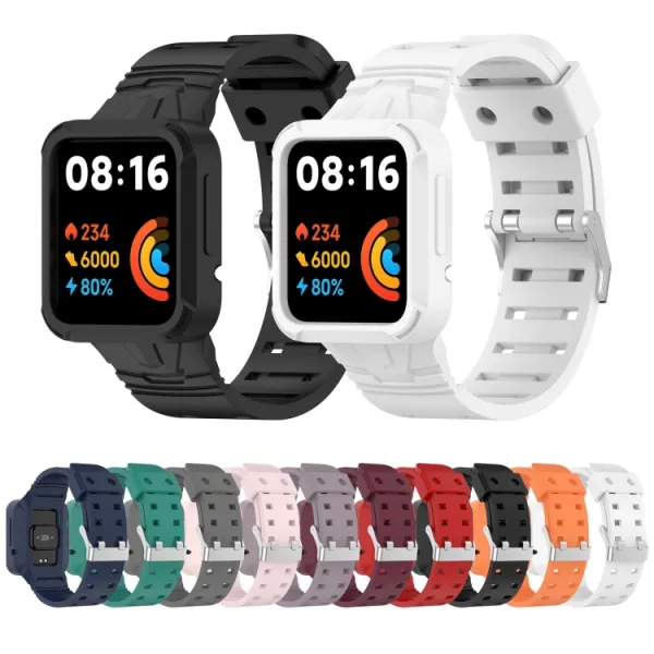 GLACIER Ochranné puzdro s remienkom Xiaomi Redmi Watch 2 Lite fialové