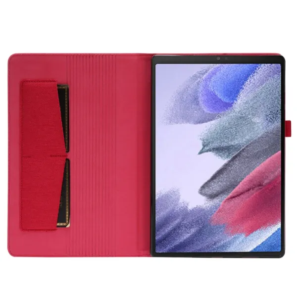 FABRIC Zaklápací obal pre Huawei MatePad SE červený