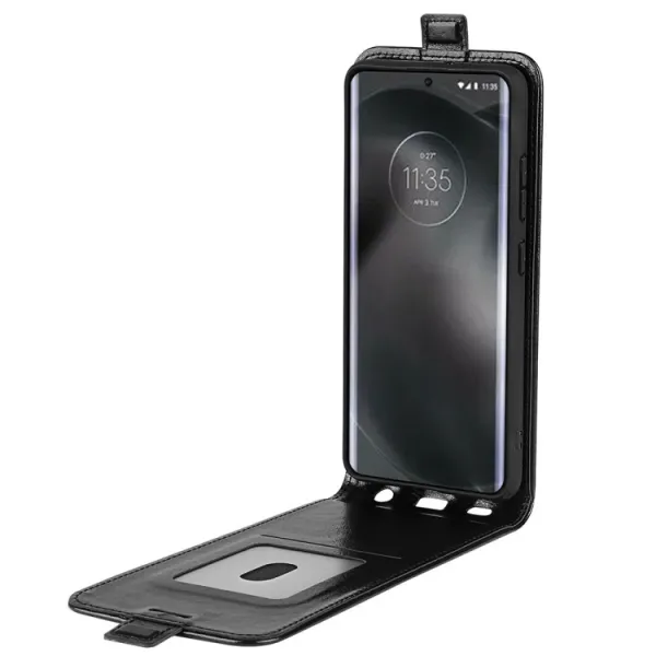 Vyklápacie puzdro Motorola Moto E22 čierne