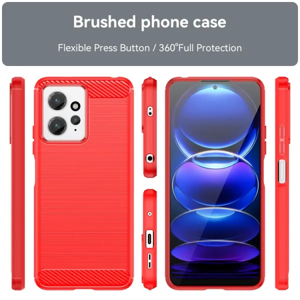 FLEXI TPU Kryt pre Xiaomi Redmi Note 12 červený