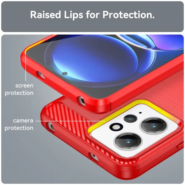 FLEXI TPU Kryt pre Xiaomi Redmi Note 12 červený