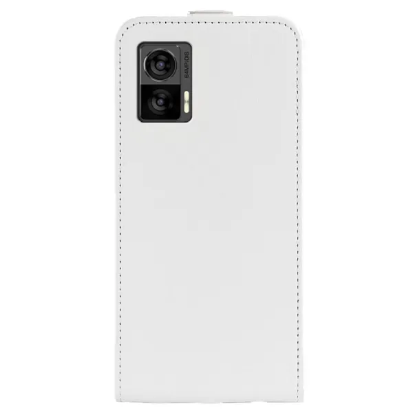 Vyklápacie puzdro Motorola Moto E22 biele