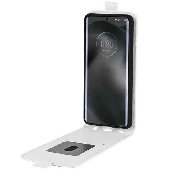 Vyklápacie puzdro Motorola Moto E22 biele