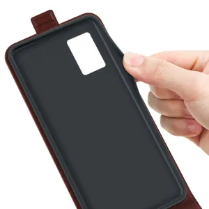 Vyklápacie puzdro Motorola Moto E22 hnedé
