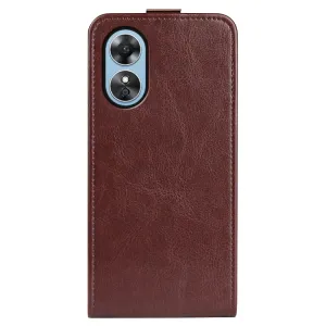 Vyklápacie puzdro Oppo A17 hnedé