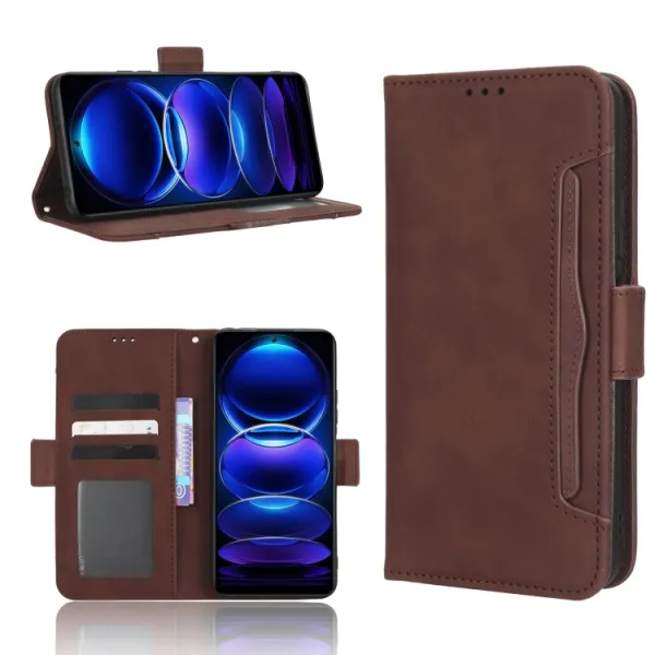 SLOT Peňaženkový obal pre Xiaomi Redmi Note 12 5G hnedý