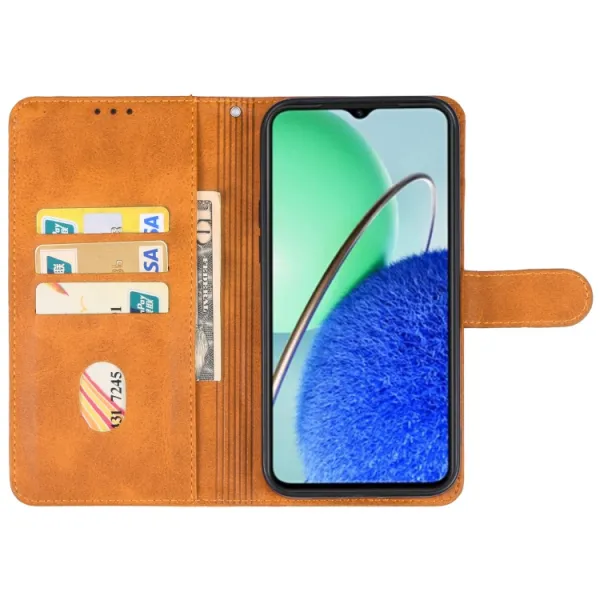 SMOOTH Peňaženkové puzdro pre Huawei Nova Y61 hnedé