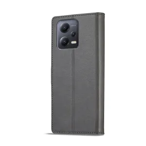 IMEEKE Peňaženkový obal Xiaomi Redmi Note 12 Pro+ 5G šedý