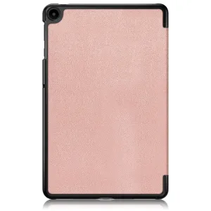 LEATHER Zaklápací obal pre Huawei Matepad SE ružovozlatý