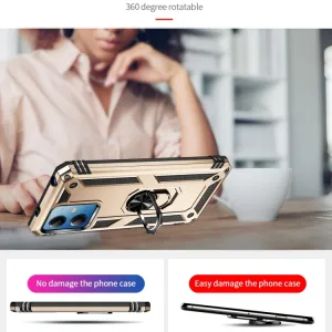 RING Obal s držiakom pre Xiaomi Redmi Note 12 5G zlatý