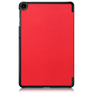 LEATHER Zaklápací obal pre Huawei Matepad SE červený