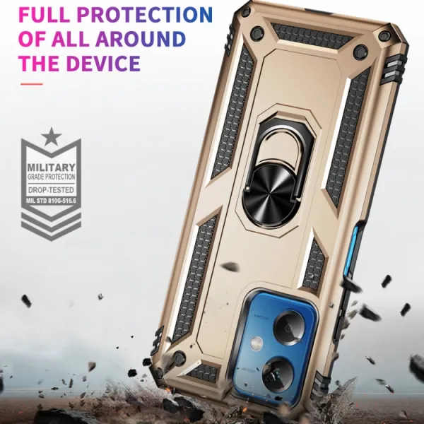 RING Obal s držiakom pre Xiaomi Redmi Note 12 5G zlatý