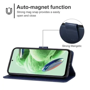 SMOOTH Peňaženkové puzdro pre Xiaomi Redmi Note 12 5G modré