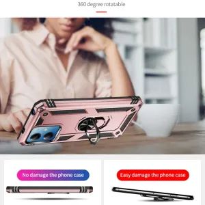 RING Obal s držiakom pre Xiaomi Redmi Note 12 5G ružový