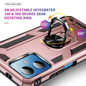 RING Obal s držiakom pre Xiaomi Redmi Note 12 5G ružový