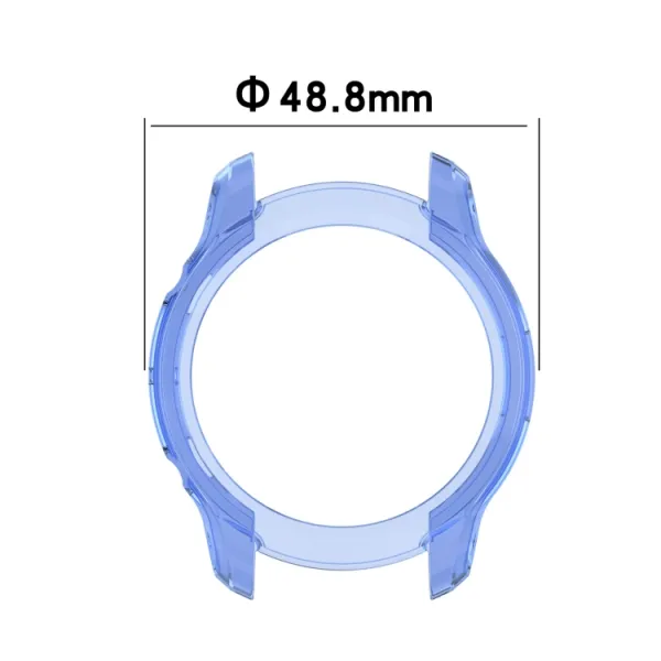 TPU HALF COVER obal pre TicWatch Pro 3 modrý