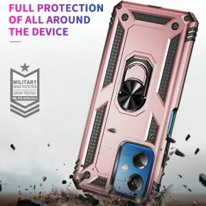 RING Obal s držiakom pre Xiaomi Redmi Note 12 5G ružový