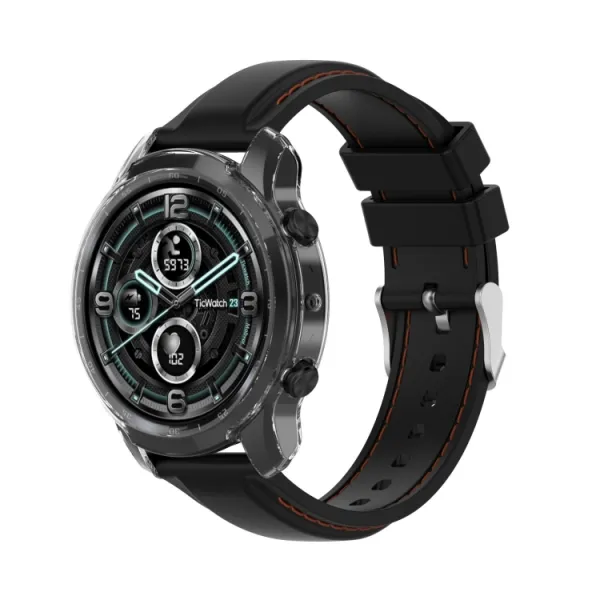 TPU HALF COVER obal pre TicWatch Pro 3 modrý