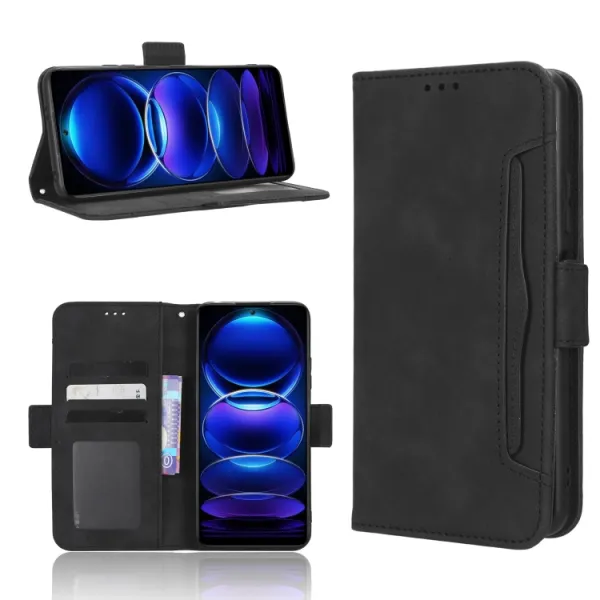 SLOT Peňaženkový obal pre Xiaomi Redmi Note 12 5G čierny