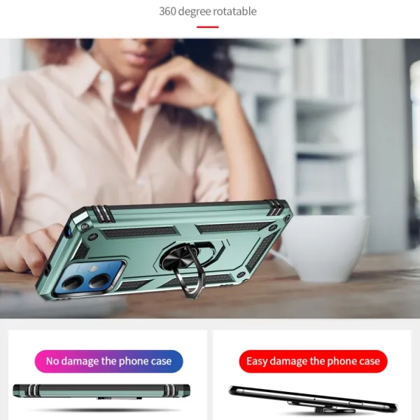 RING Obal s držiakom pre Xiaomi Redmi Note 12 5G zelený
