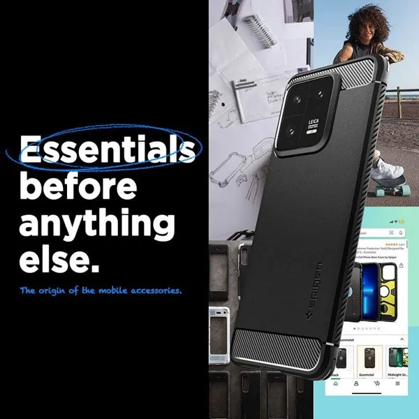 SPIGEN RUGGED ARMOR Kryt Xiaomi 13 čierny