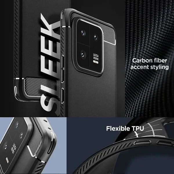 SPIGEN RUGGED ARMOR Kryt Xiaomi 13 čierny