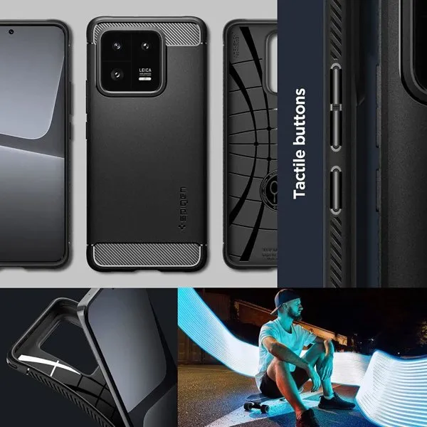 SPIGEN RUGGED ARMOR Kryt Xiaomi 13 čierny