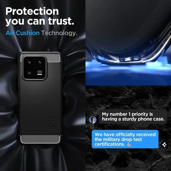 SPIGEN RUGGED ARMOR Kryt Xiaomi 13 čierny
