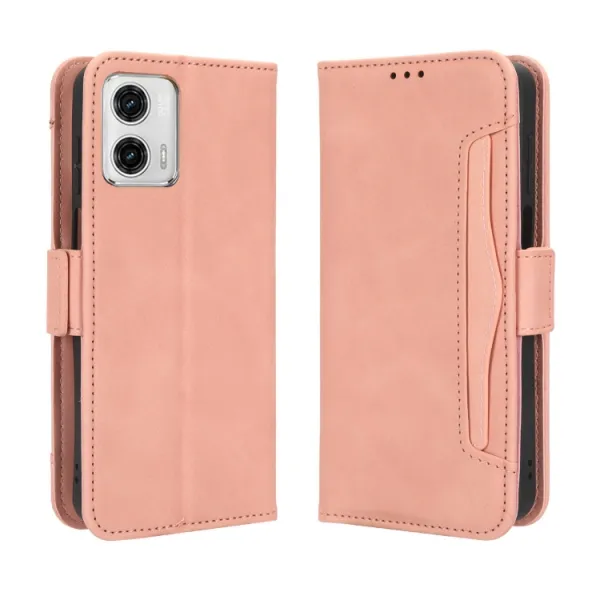 SLOT Peňaženkový obal pre Motorola Moto G73 5G ružový