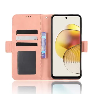 SLOT Peňaženkový obal pre Motorola Moto G73 5G ružový