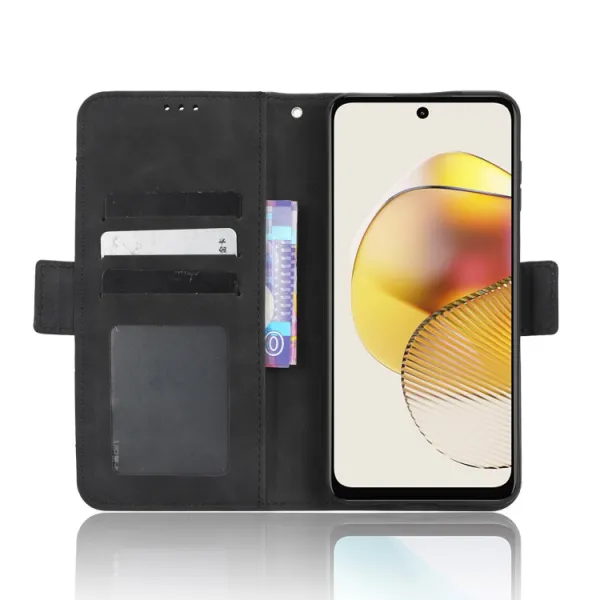 SLOT Peňaženkový obal pre Motorola Moto G73 5G čierny