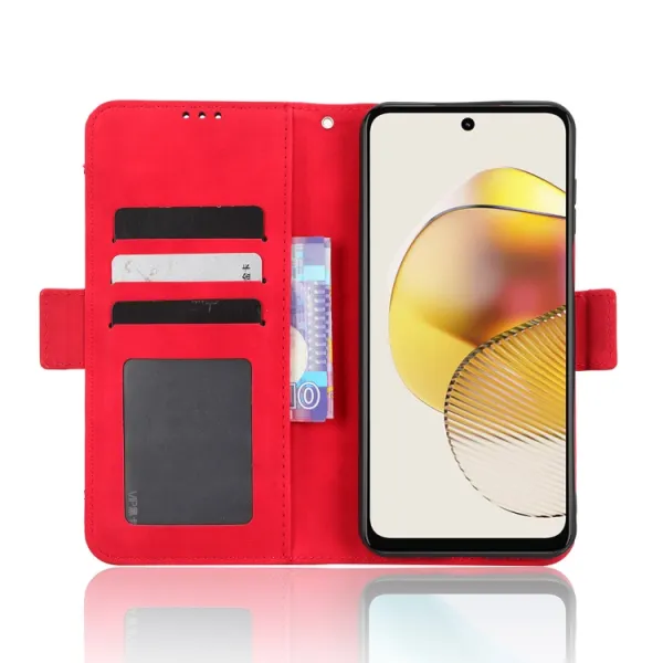 SLOT Peňaženkový obal pre Motorola Moto G53 5G červený