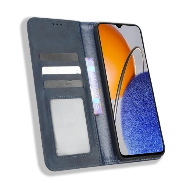 BUSINESS Peňaženkový kryt pre Huawei Nova Y61 modrý