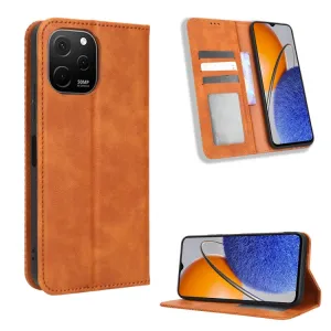 BUSINESS Peňaženkový kryt pre Huawei Nova Y61 hnedý