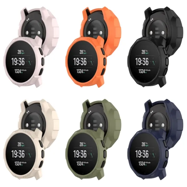 TPU HALF COVER Obal pre Suunto 9 Peak / 9 Peak Pro béžový