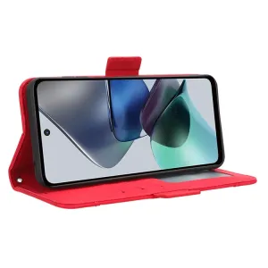 SLOT Peňaženkový obal pre Motorola Moto G13 / G23 červený