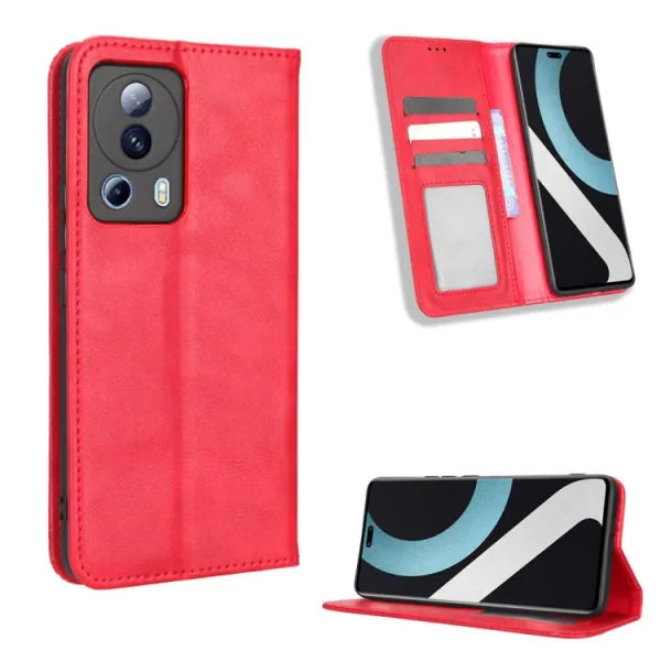 BUSINESS Peňaženkový kryt pre Xiaomi 13 Lite červený