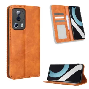 BUSINESS Peňaženkový kryt pre Xiaomi 13 Lite hnedý