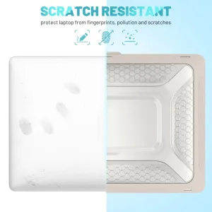 HONEYCOMB Odolné puzdro pre Apple MacBook Pro 13" A2251 / A2289 / A2338 bežové