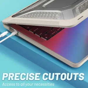 HONEYCOMB Odolné puzdro pre Apple MacBook Pro 13" A2251 / A2289 / A2338 bežové