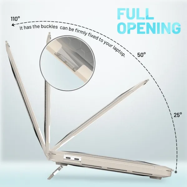 HONEYCOMB Odolné puzdro pre Apple MacBook Pro 13" A2251 / A2289 / A2338 bežové