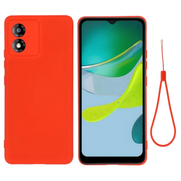 RUBBER Ochranný kryt pre Motorola Moto E13 červený