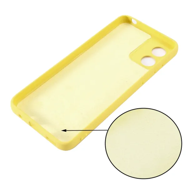 RUBBER Ochranný kryt pre Motorola Moto E13 žltý